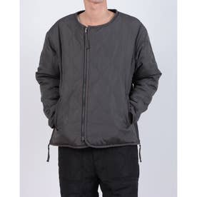 ミリタリー リバーシブル クルーネック ダウンジャケット （CHARCOAL/BLACK）