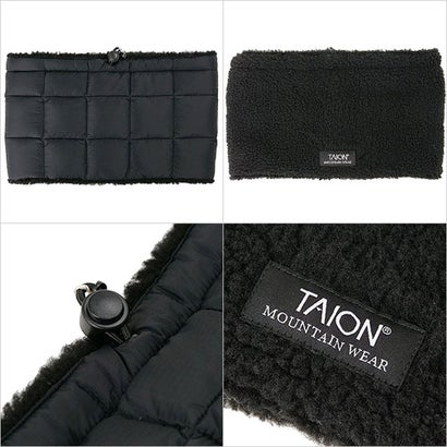 MOUNTAIN REVERSIBLE DOWN NECK WARMER BLACK/BLACK [-R203MT] （BLACK/BLACK）｜詳細画像