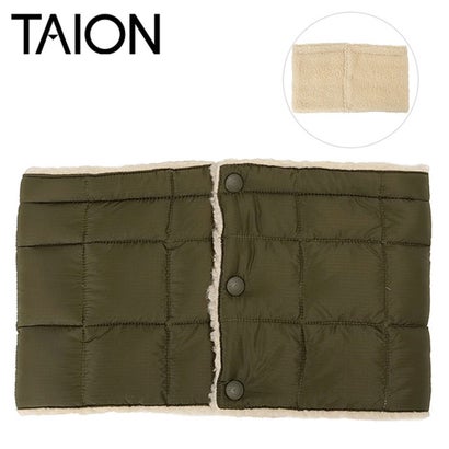 MOUNTAIN REVERSIBLE DOWN NECK WARMER D.OLIVE/CREAM [-R203MT] （D.OLIVE/CREAM）｜詳細画像