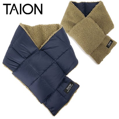 MOUNTAIN REVERSIBLE DOWN×BOA SCARF D.NAVY/BEIGE [-R201MT] （D.NAVY/BEIGE）｜詳細画像
