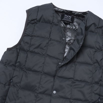 タイオン TAION TAION-001 V NECK BUTTON DOWN VEST （チャコールグレー）｜詳細画像