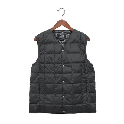 TAION-001 V NECK BUTTON DOWN VEST （チャコールグレー）｜詳細画像