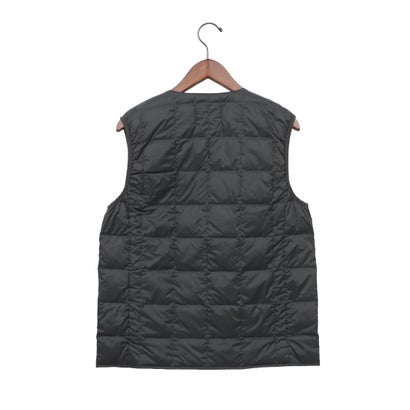 TAION-001 V NECK BUTTON DOWN VEST （チャコールグレー）｜詳細画像
