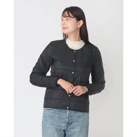 ベーシック クルーネックボタン インナーダウンジャケット （BLACK）