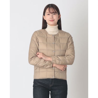 ベーシック クルーネックボタン インナーダウンジャケット （S.BEIGE）｜詳細画像
