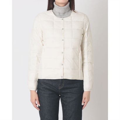 ベーシック クルーネックボタン インナーダウンジャケット （OFF WHITE）｜詳細画像