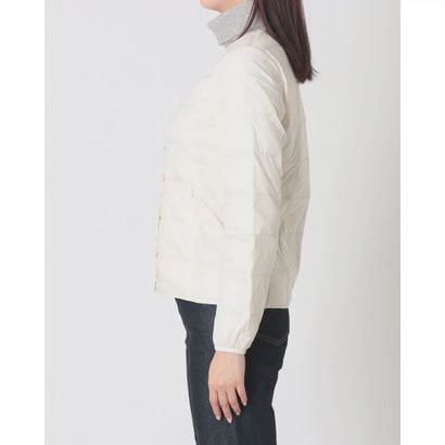 ベーシック クルーネックボタン インナーダウンジャケット （OFF WHITE）｜詳細画像