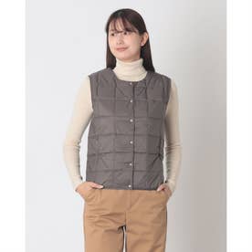 ベーシック クルーネックボタン インナーダウンベスト （GRAY）