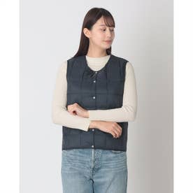 ベーシック クルーネックボタン インナーダウンベスト （D.NAVY）