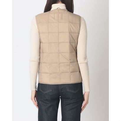 ベーシック クルーネックボタン インナーダウンベスト （S.BEIGE）｜詳細画像