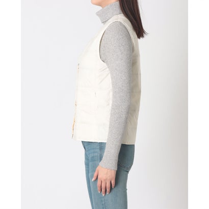 ベーシック Vネックボタン インナーダウンベスト （OFF WHITE）｜詳細画像