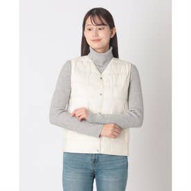 ベーシック Vネックボタン インナーダウンベスト （OFF WHITE）