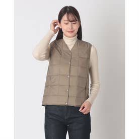 ベーシック Vネックボタン インナーダウンベスト （KHAKI）