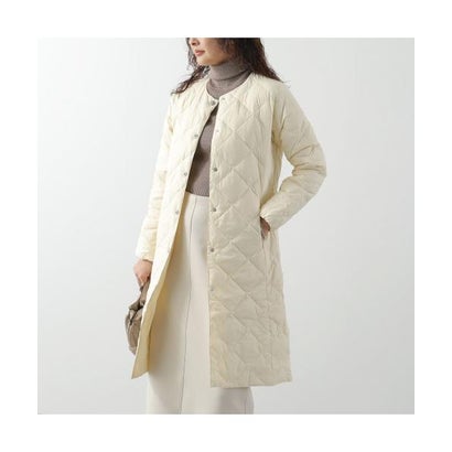 TAION ロングダウンコート W104BCI-LONG （OFF-WHITE/ホワイト）｜詳細画像
