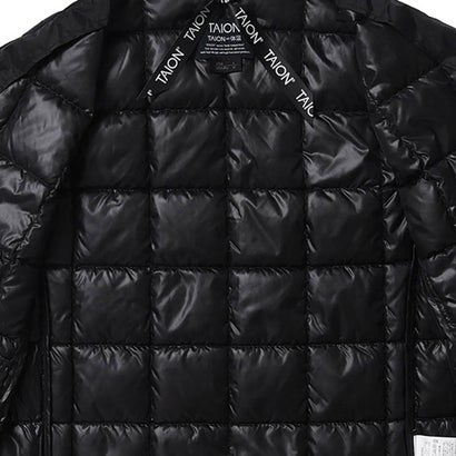 W V NECK LONG DOWN VEST BLACK [-W001-LONG] （BLACK）｜詳細画像