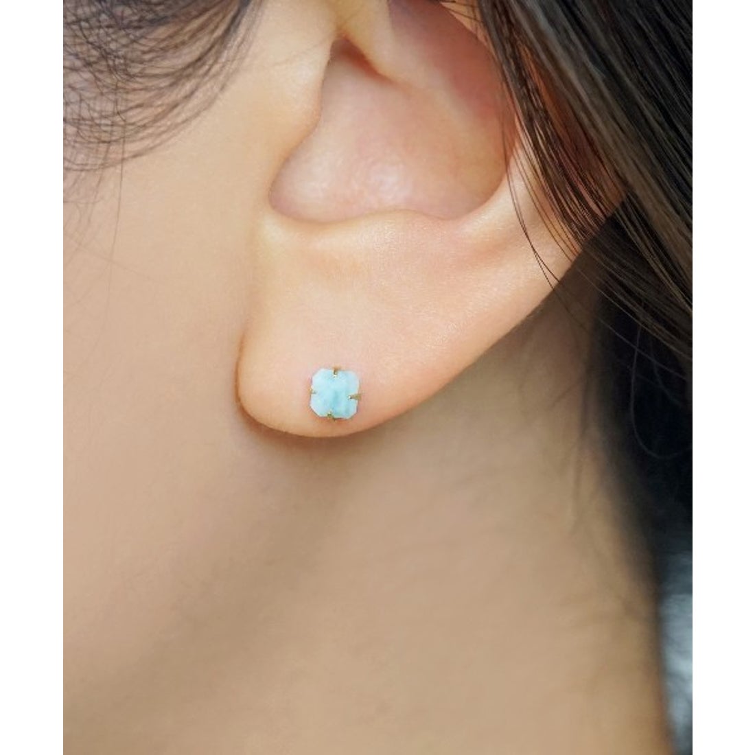 テイクアップ TAKE-UP [ セカンドピアス] K18ラリマーピアス