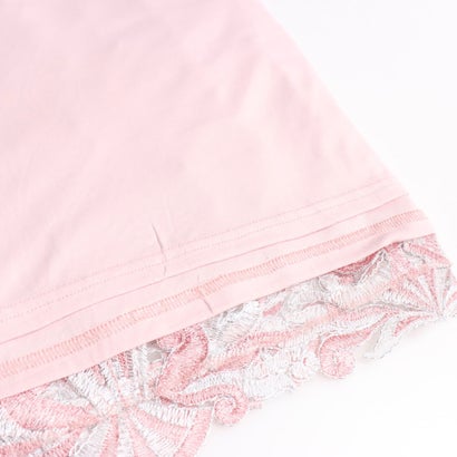 タダシショージ TADASHI SHOJI シルバーラメ織りの上品ピンク刺しゅうレースドレス （ピンク）｜詳細画像