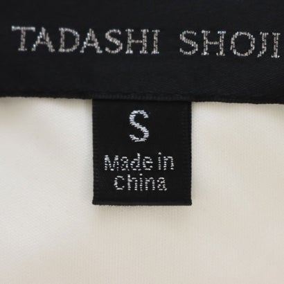 タダシショージ TADASHI SHOJI モノトーンの上品キャップスリーブドレス （ブラック/ホワイト）｜詳細画像