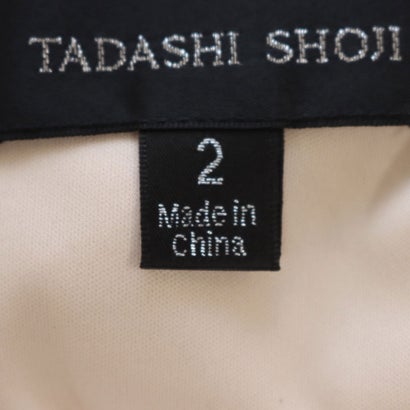 タダシショージ TADASHI SHOJI レーストップイリュージョンロングドレス （ブラック/ホワイト）｜詳細画像