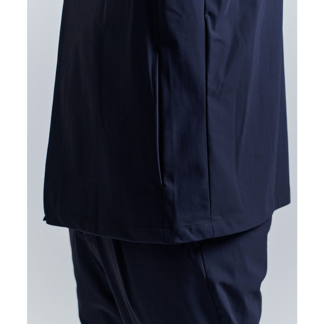 テットオム TETE HOMME ストレッチナイロンセットアップ / ノーカラー