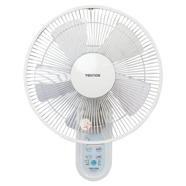 扇風機 壁掛け扇風機 サーキュレーター リモコン付き 30cm WALL-MOUNTED FAN ホワイト 白 KI-W283R （MMM）