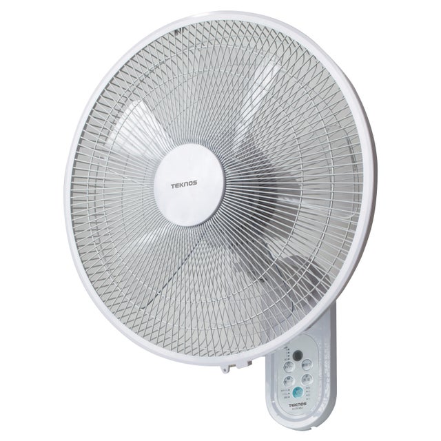 扇風機 壁掛け扇風機 サーキュレーター DCモーター リモコン付き 40cm WALL-MOUNTED FAN ホワイト 白 KI-DC482 （ホワイト）