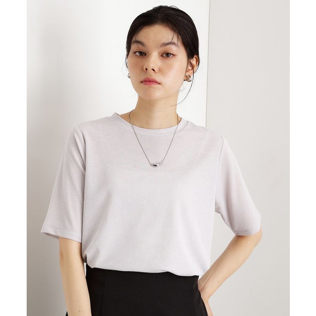 シアーテレコ5分袖Tシャツ （ライトグレー(011)）