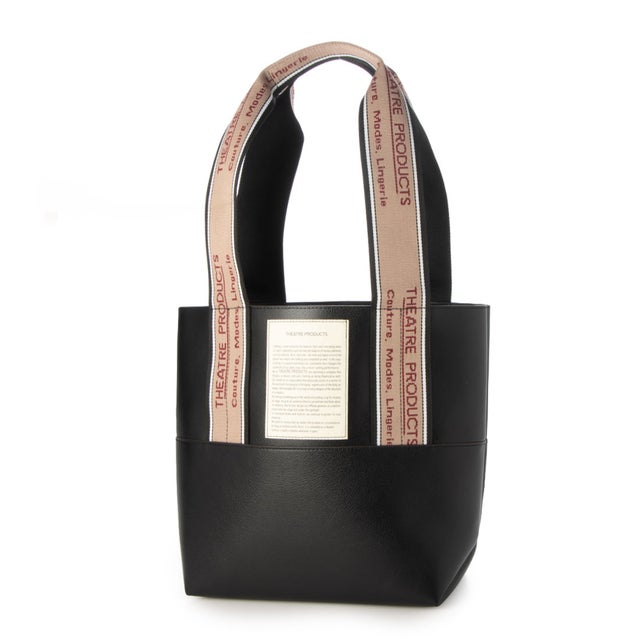 BL191199【01.ブラック】FAKE LEATHER TOTE “MISSISSIPPI” -M- トートバッグ （ブラック）