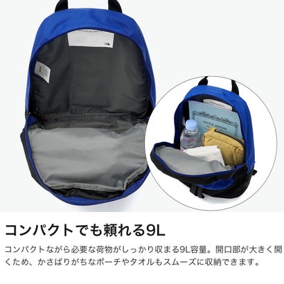 日本正規品 リュック キッズ 小さめ 男の子 女の子 通学 バッグ 軽量 軽い バックパック 9L B5 ミニ 子供 通園 ブランド 男子 女子 こども 幼稚園 ミウォック NMJ62652 （TNFブルー）｜詳細画像