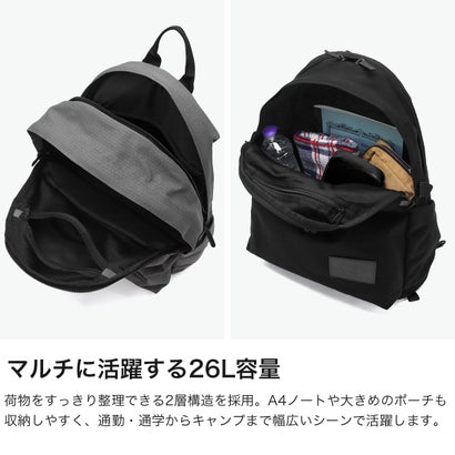 日本正規品 リュック メンズ レディース 通学 通勤 バッグ 軽量 軽い バックパック 26L デイパック A4 ノートPC 15インチ Trad Collection Miwok NM62673 （スモークドパール）｜詳細画像