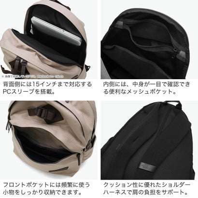 日本正規品 リュック メンズ レディース 通学 通勤 バッグ 軽量 軽い バックパック 26L デイパック A4 ノートPC 15インチ Trad Collection Miwok NM62673 （スモークドパール）｜詳細画像