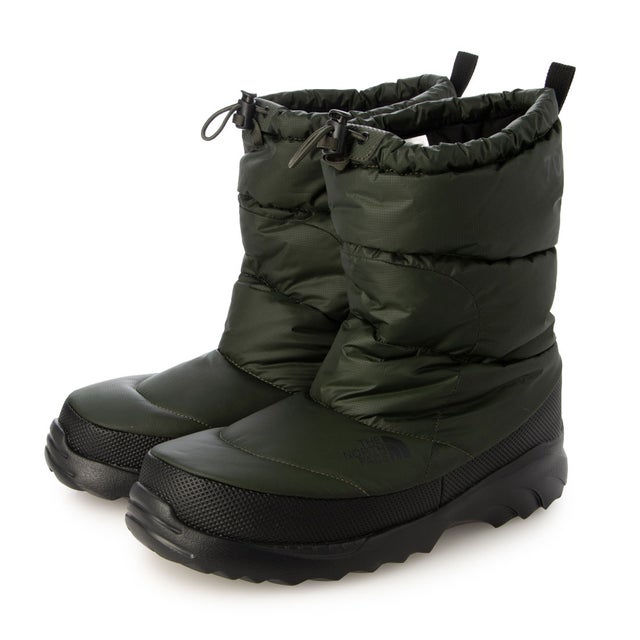 ウィンターシューズ NUPTSE U 26FW Nuptse Traction Bootie ヌプシ トラクション ブーティ  NF02672 （ボトルグリーン×TNFブラック）
