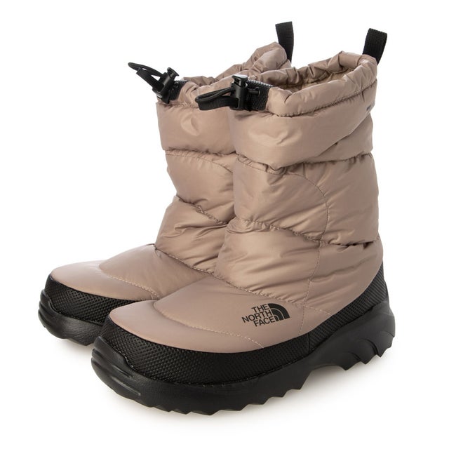 レディース ウィンターシューズ NUPTSE W 26FW Nuptse Traction Bootie ヌプシ トラクション ブーティ  NF02672 （マッシュルームグレー×TNFブラック）