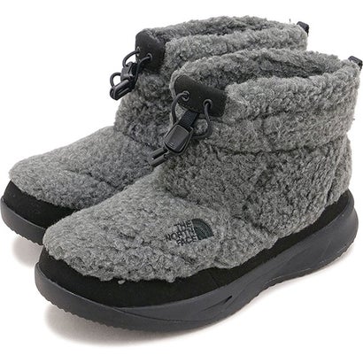 W Nuptse Mini Fleece ミックスチャコール/TNFブラック [NFW52690-MK] （ミックスチャコール/TNFブラック）｜詳細画像