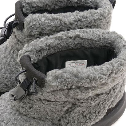 W Nuptse Mini Fleece ミックスチャコール/TNFブラック [NFW52690-MK] （ミックスチャコール/TNFブラック）｜詳細画像