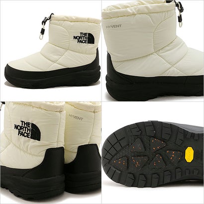 Nuptse Bootie Logo Short WP ARCTIC GRIP ガーデニアホワイト/TNFブラック [NF52677-GK] （ガーデニアホワイト/TNFブラック）｜詳細画像