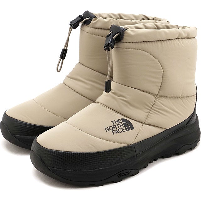Nuptse Bootie Short WP ARCTIC GRIP マッシュルーム/TNFブラック [NF52676-MK] （マッシュルーム/TNFブラック）