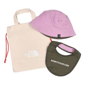 ジュニア トレッキング 帽子 Baby Hat Bib Set(ベビーハットビブセット) NNB02211 （パープル）