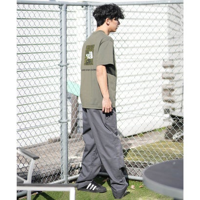 半袖 Tシャツ メンズ ショートスリーブバックスクエアートラバースロゴティー NT32543 （Z）｜詳細画像