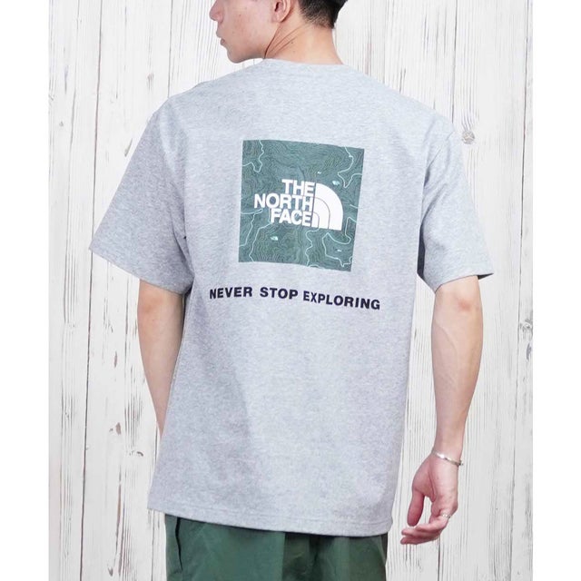 半袖 Tシャツ メンズ ショートスリーブバックスクエアートラバースロゴティー NT32543 （Z）