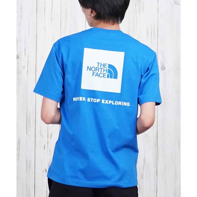 半袖 Tシャツ メンズ ショートスリーブバックスクエアーロゴティー NT32447 （HB）
