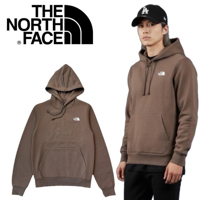 ザ ノースフェイス The North Face パーカー 刺繍ロゴ NF0A8CWM プルオーバー 裏起毛 メンズ レディース フーディー M EVOLUTION EMB HOODIE （ブラウン）