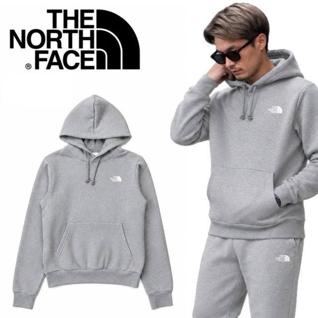 ザ ノースフェイス The North Face パーカー 刺繍ロゴ NF0A8CWM プルオーバー 裏起毛 メンズ レディース フーディー M EVOLUTION EMB HOODIE （ペールグレー）