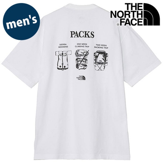 S/S TNF Packs Graphic Tee ホワイト [NT82639-W] （ホワイト）