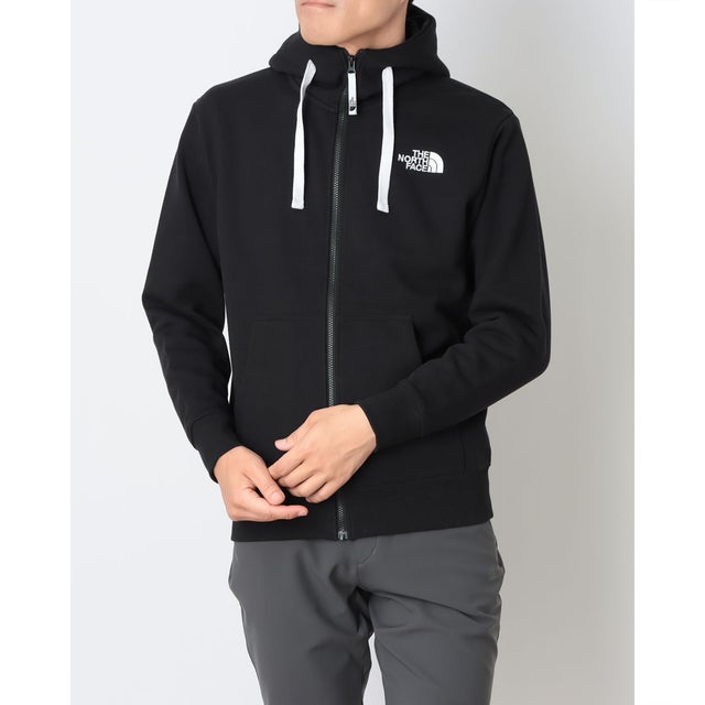 メンズ アウトドアカジュアル スウェットパーカー LOGOWEAR Rearview Full Zip Hoodie_リアビューフルジップフーディ(メンズ) NT62640 （ブラック）