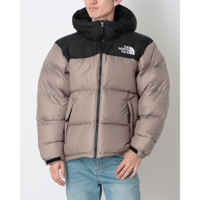 ザ・ノース・フェイス THE NORTH FACE メンズ アウトドアカジュアル ダウンジャケット SPORTSWEAR Nuptse Hoodie ヌプシフーディー(メンズ) ND92559 （マッシュルーム×ブラック）｜詳細画像