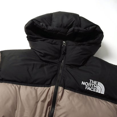 メンズ アウトドアカジュアル ダウンジャケット SPORTSWEAR Nuptse Hoodie ヌプシフーディー(メンズ) ND92559 （マッシュルーム×ブラック）｜詳細画像