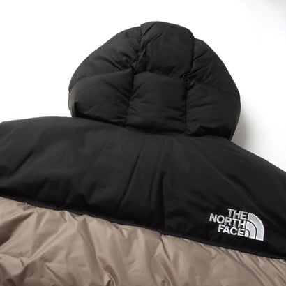 メンズ アウトドアカジュアル ダウンジャケット SPORTSWEAR Nuptse Hoodie ヌプシフーディー(メンズ) ND92559 （マッシュルーム×ブラック）｜詳細画像