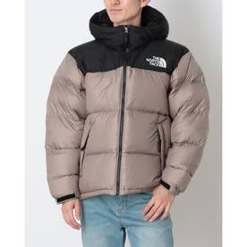 メンズ アウトドアカジュアル ダウンジャケット SPORTSWEAR Nuptse Hoodie ヌプシフーディー(メンズ) ND92559 （マッシュルーム×ブラック）