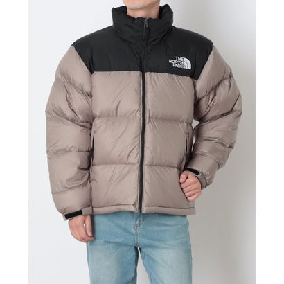 ザ・ノース・フェイス THE NORTH FACE メンズ アウトドアカジュアル ダウンジャケット SPORTSWEAR Nuptse Jacket ヌプシジャケット(メンズ) ND92555 （マッシュルーム×ブラック）｜詳細画像